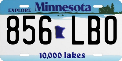 MN license plate 856LBO