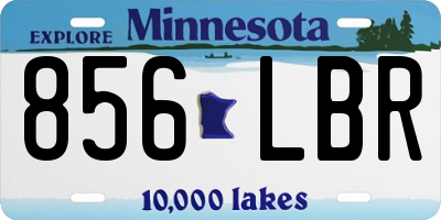 MN license plate 856LBR