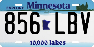 MN license plate 856LBV