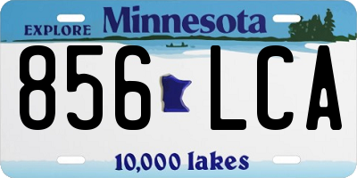 MN license plate 856LCA