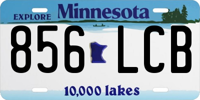 MN license plate 856LCB