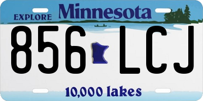 MN license plate 856LCJ
