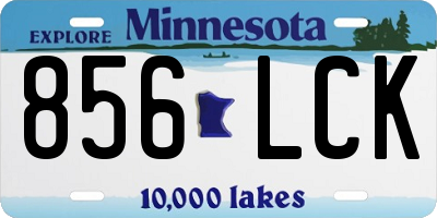 MN license plate 856LCK