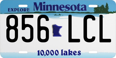 MN license plate 856LCL