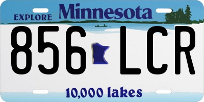 MN license plate 856LCR