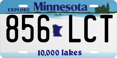 MN license plate 856LCT