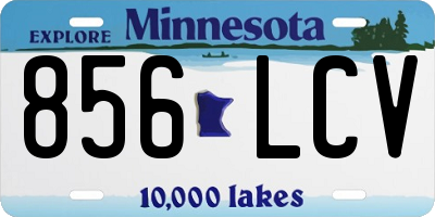 MN license plate 856LCV