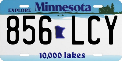 MN license plate 856LCY