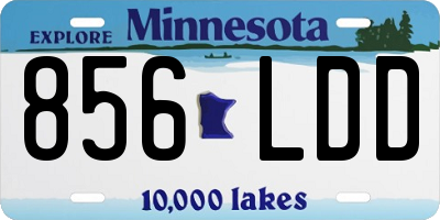 MN license plate 856LDD