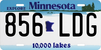 MN license plate 856LDG