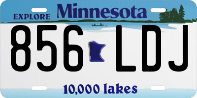MN license plate 856LDJ