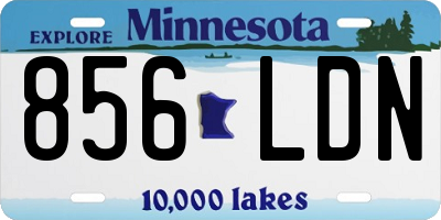 MN license plate 856LDN