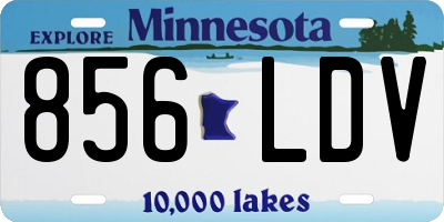MN license plate 856LDV