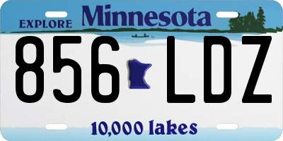 MN license plate 856LDZ