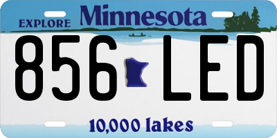 MN license plate 856LED