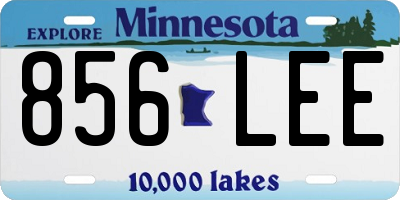 MN license plate 856LEE