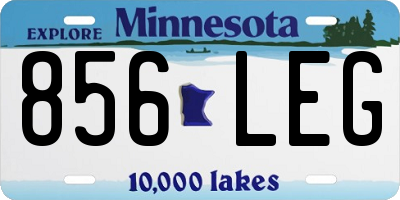 MN license plate 856LEG