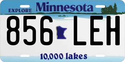 MN license plate 856LEH