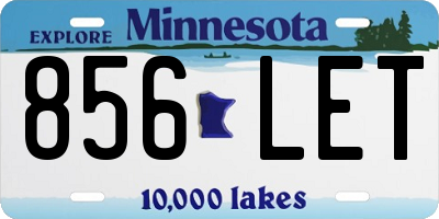 MN license plate 856LET