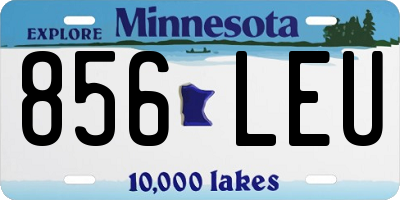 MN license plate 856LEU