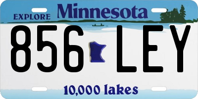 MN license plate 856LEY