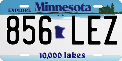 MN license plate 856LEZ