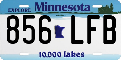 MN license plate 856LFB