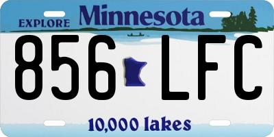 MN license plate 856LFC