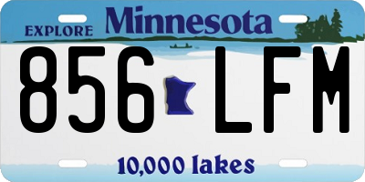 MN license plate 856LFM