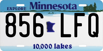 MN license plate 856LFQ