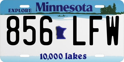 MN license plate 856LFW