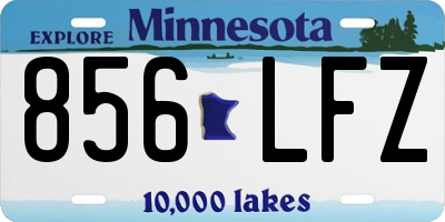 MN license plate 856LFZ