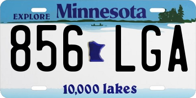 MN license plate 856LGA