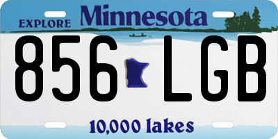 MN license plate 856LGB