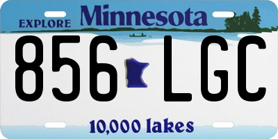 MN license plate 856LGC