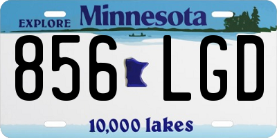 MN license plate 856LGD