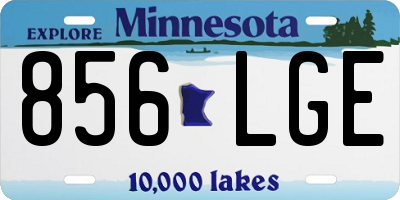 MN license plate 856LGE