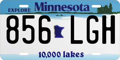 MN license plate 856LGH