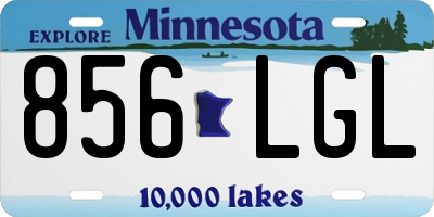 MN license plate 856LGL