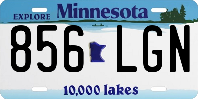 MN license plate 856LGN