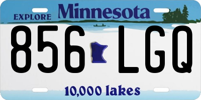 MN license plate 856LGQ
