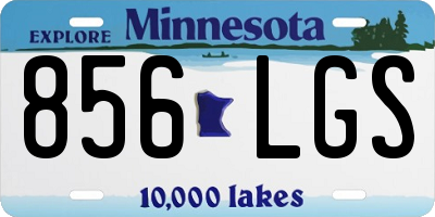 MN license plate 856LGS