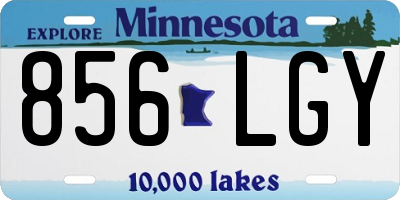 MN license plate 856LGY