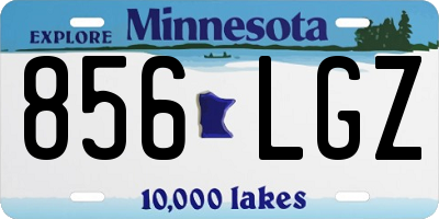 MN license plate 856LGZ