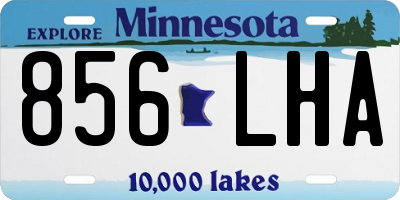 MN license plate 856LHA