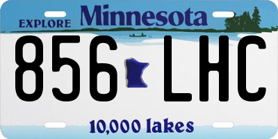 MN license plate 856LHC