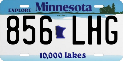 MN license plate 856LHG