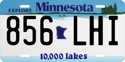 MN license plate 856LHI
