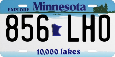 MN license plate 856LHO