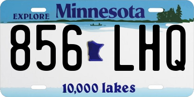 MN license plate 856LHQ